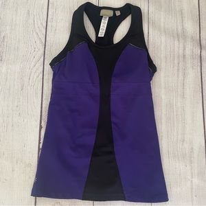 Athleta Turbocharge Purple and Black Tank Size XS